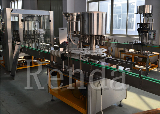 Vacuum 3 IN 1 Juice Laundry Determent Juice Filling Machine Washing / Filling / Capping Function 10000BPH
