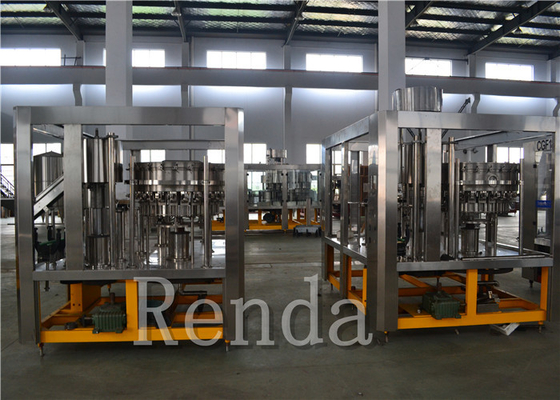 Carbonated Drink Filling Machine Washing Capping Filling 3 - in - 1 PET Bottle Soda Filling Equipment