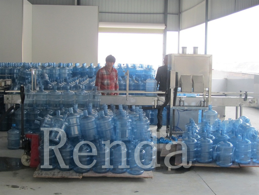 Micro - Computer Bottle Washing Barrel Filling Machine Capping  For 5 Gallon Barrel 450BPH